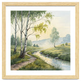 Birch Grove Serenity: A Meadow Wildflower Path thumbnail