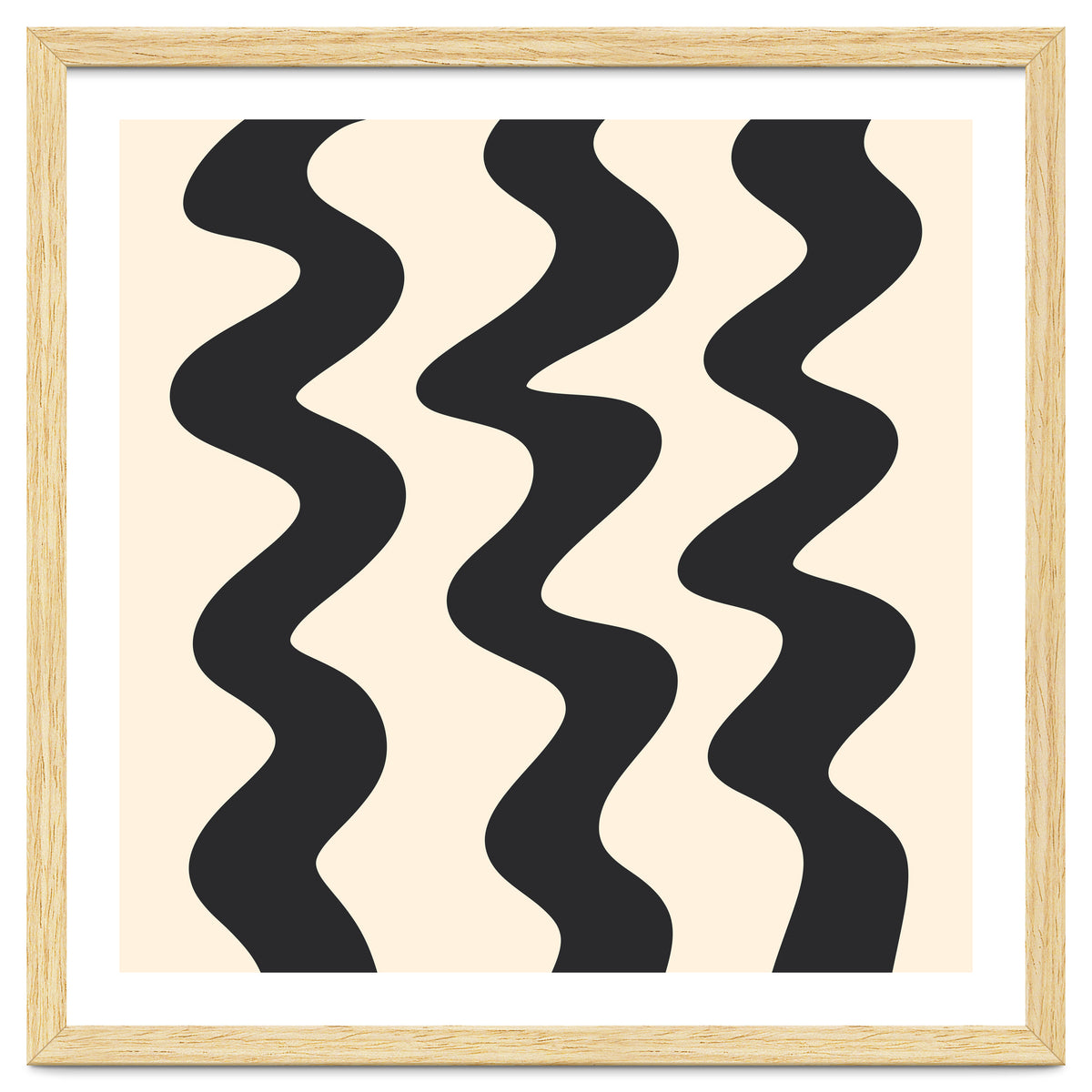 Squiggly Lines - monochrome