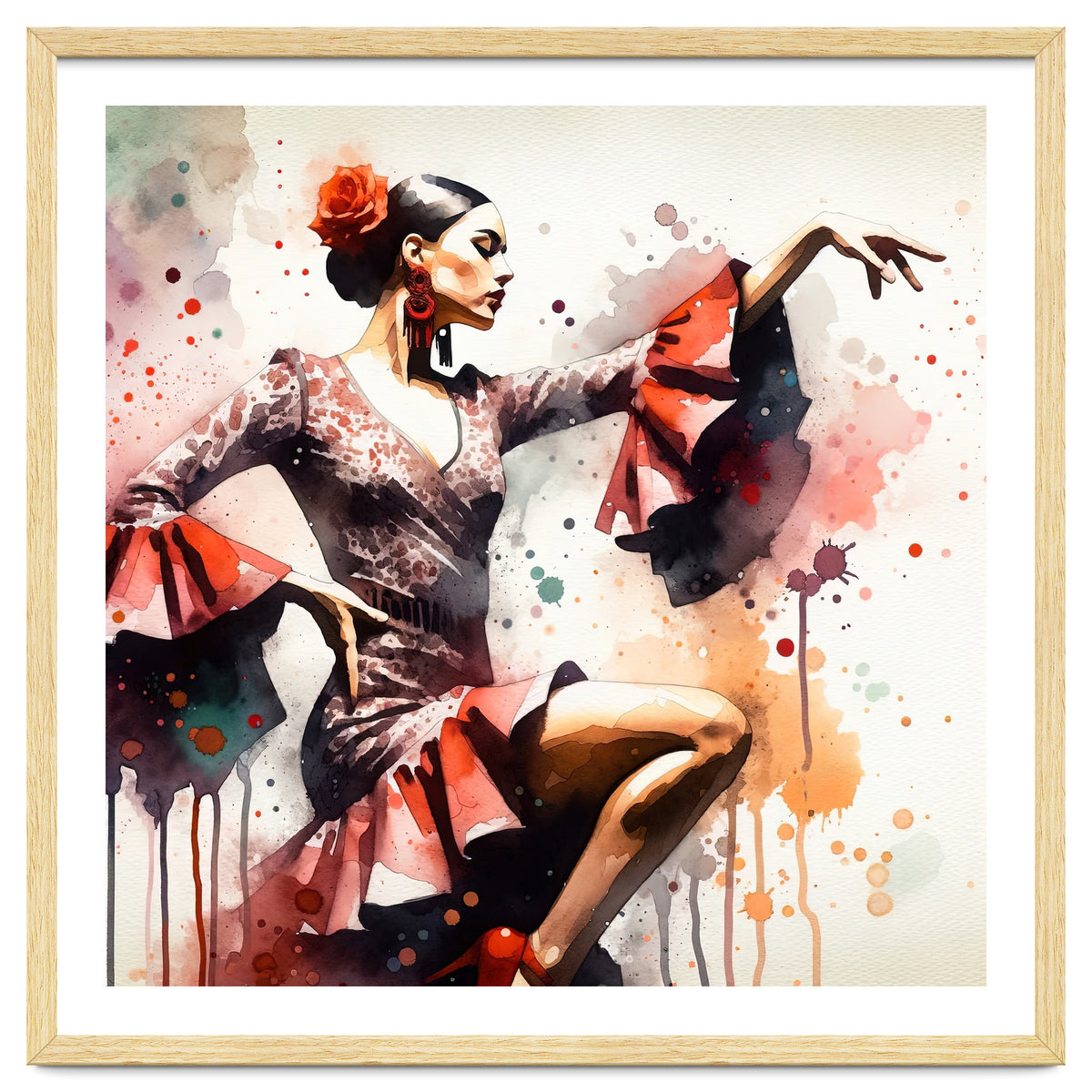 Scarlet Flamenco Side Pose