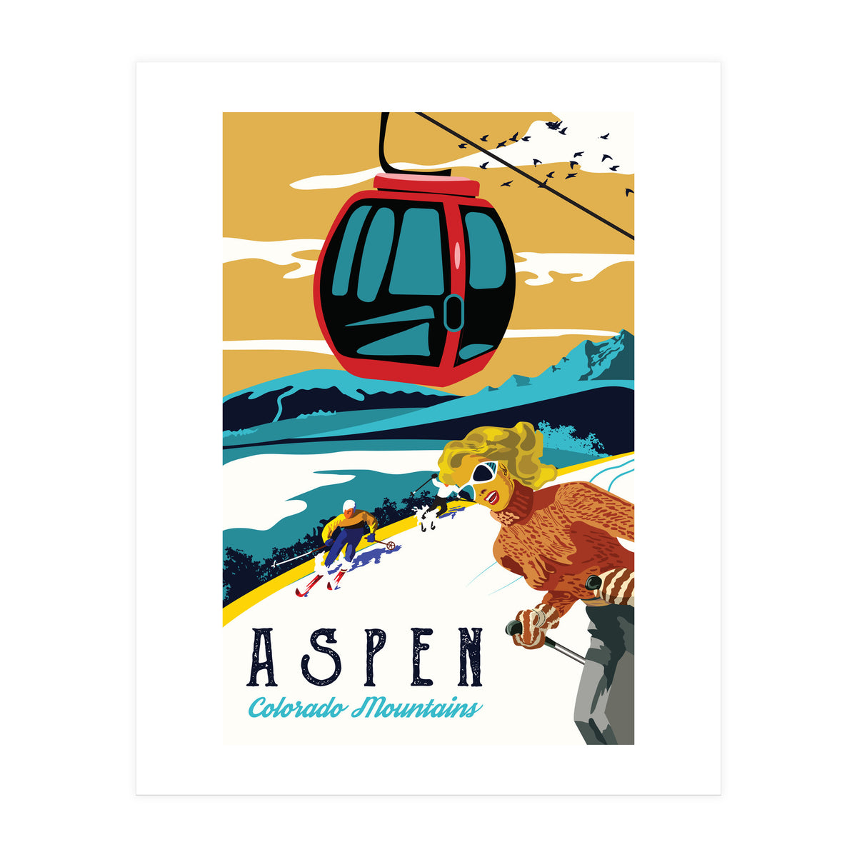 Aspen, Colorado Mountains (Print Only)