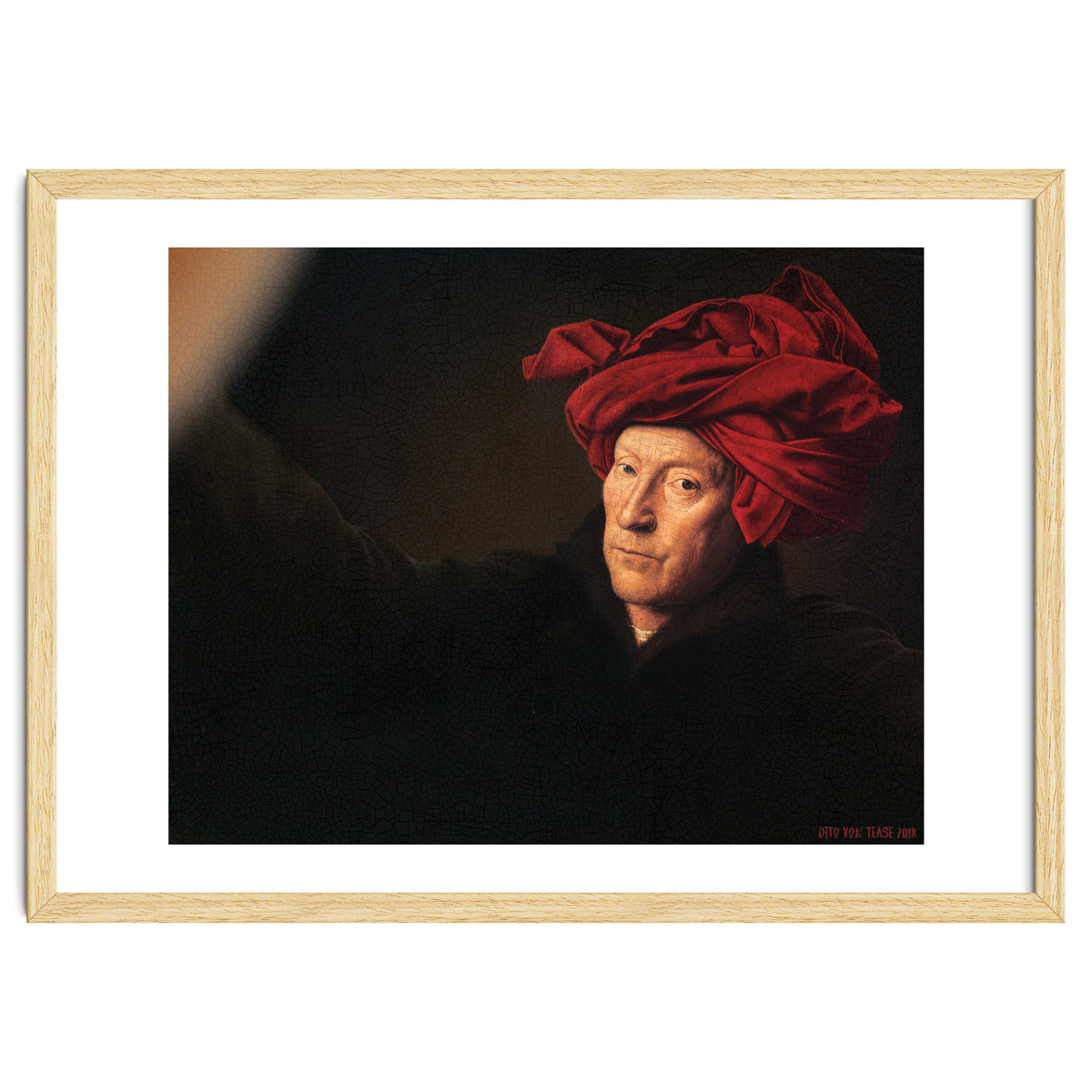 Man In A Turban - Jan Van Eyck - Selfie