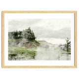 A natural hot spring landscape where steam rises - Iceland thumbnail