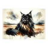 Mystical Black Cat In The Wild (Print Only) thumbnail