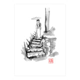 woman Descending Stairs (Print Only) thumbnail