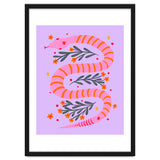 Modern snake - pink and orange thumbnail