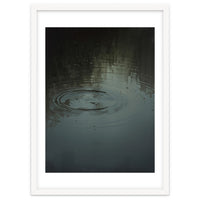 Moody Rain Puddle Ripples Oil Painting