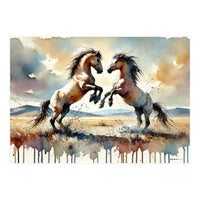 Rearing Horses (Print Only)
