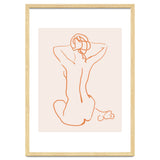 Femina, Abstract Minimal Woman Line Art Sketch, Drawing Feminine Empower Express thumbnail