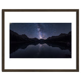 Starlit Reflection: Milky Way Over Mountain Lake thumbnail