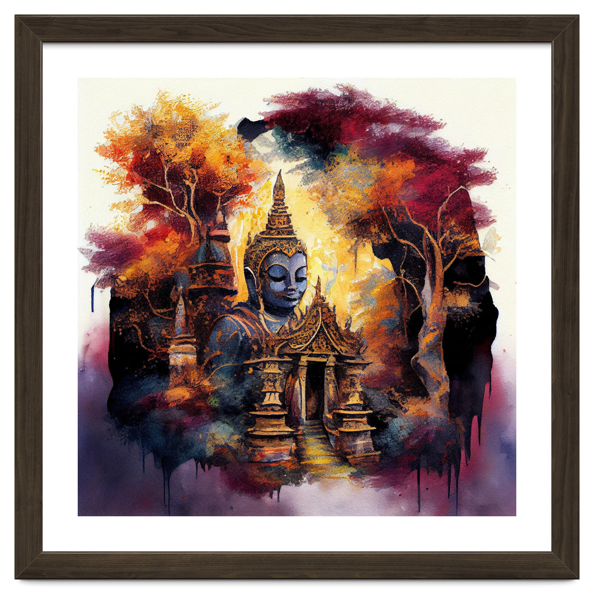 Autumn Forest Buddha Temple