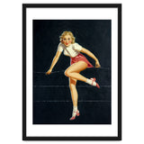 Pinup Girl Crossing The Barbed Wire thumbnail