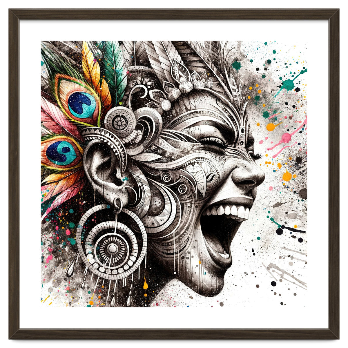 Carnival Scream Portrait