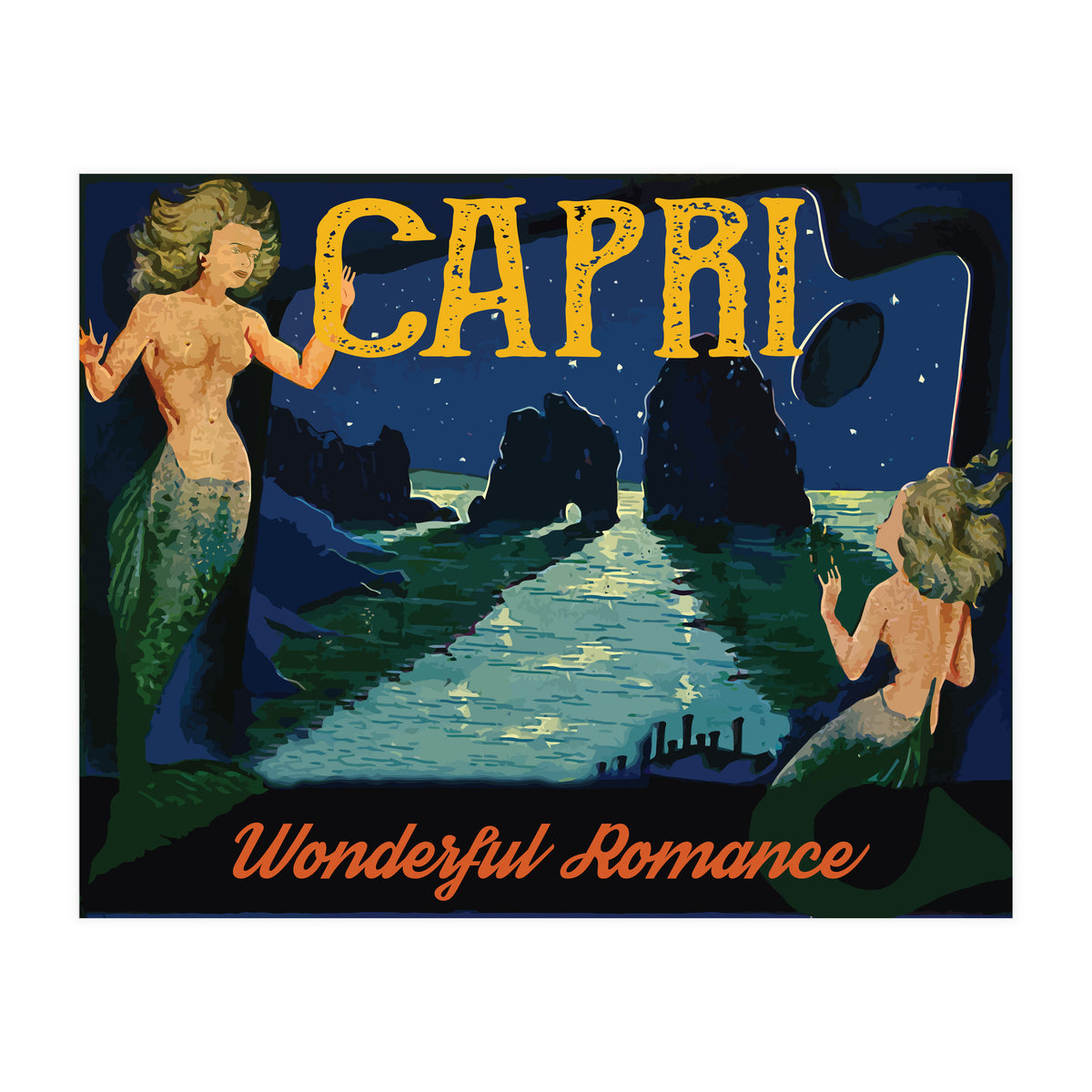 Capri Mermaids (Print Only)