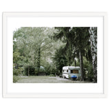 Travel trailer in the green garden thumbnail