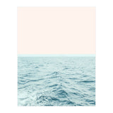 Sea Breeze, Minimal Nature Ocean Photography, Scenic Landscape Pastel Luxe Sea (Print Only) thumbnail