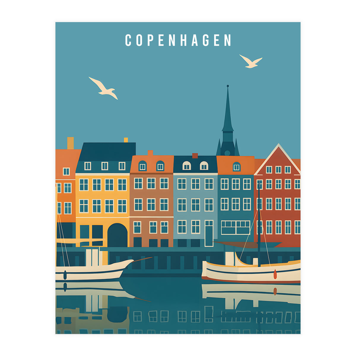 Copenhagen Denmark Scandinavian Design (Print Only)