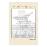 Portrait of Patience Escalier (1888) - Vincent van Gogh(ascii art)  (Print Only) thumbnail