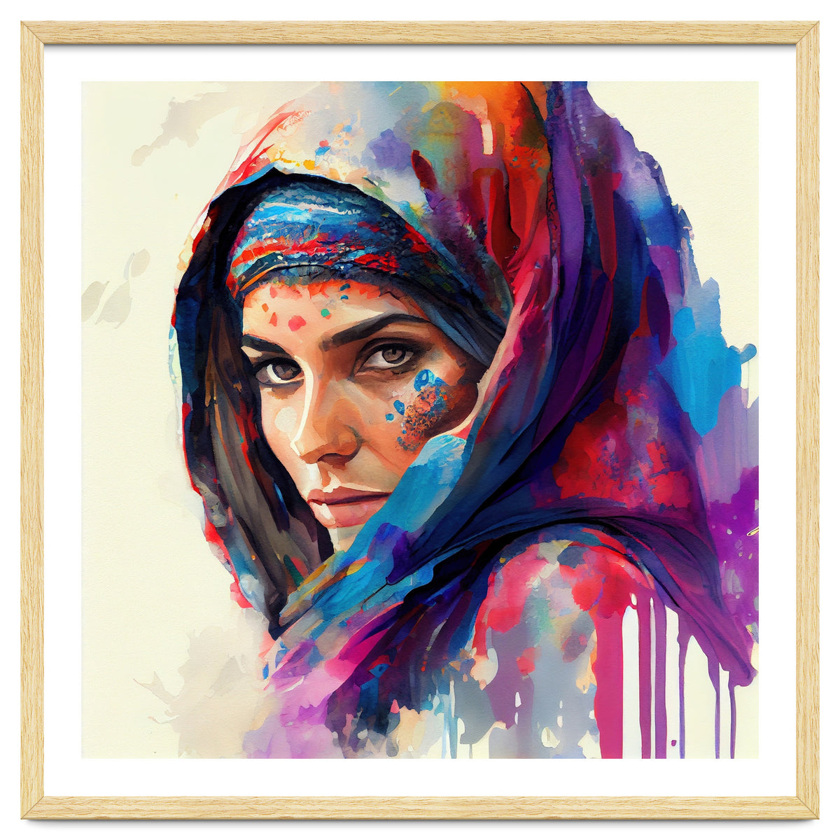 Vivid Veil Side Portrait