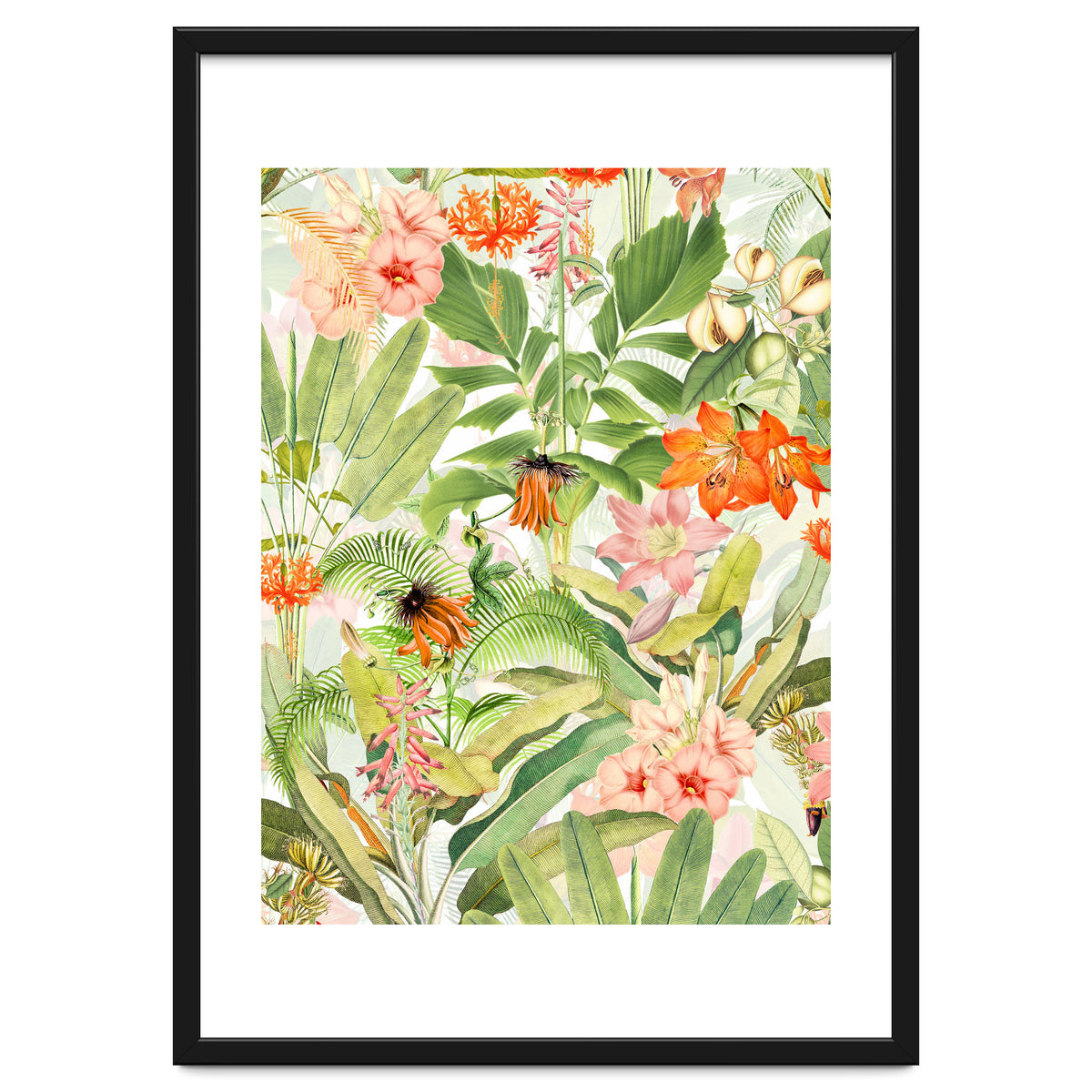 Luxurious Botanical Flower Jungle