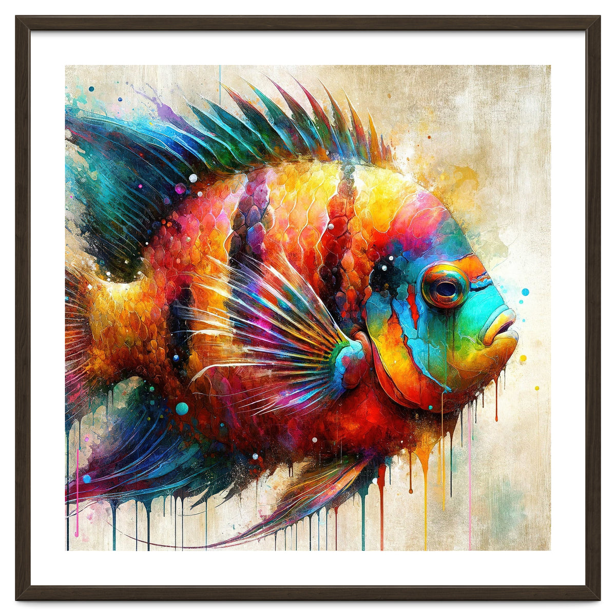 Colorful Tropical Fish Portrait