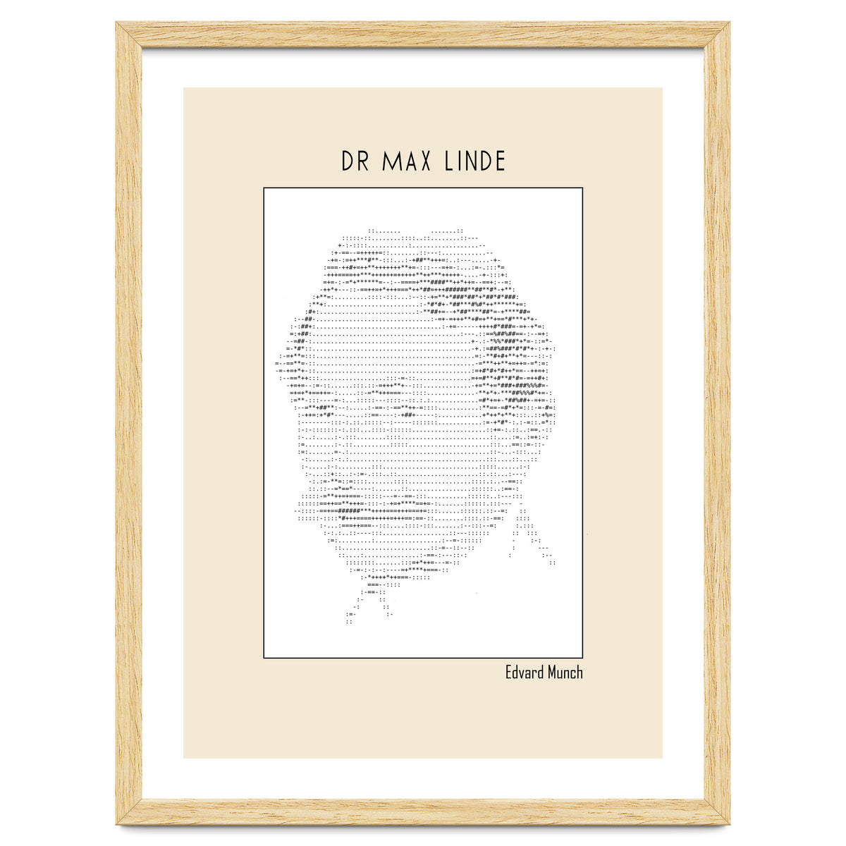 Dr Max Linde – Edvard Munch (ascii Art)