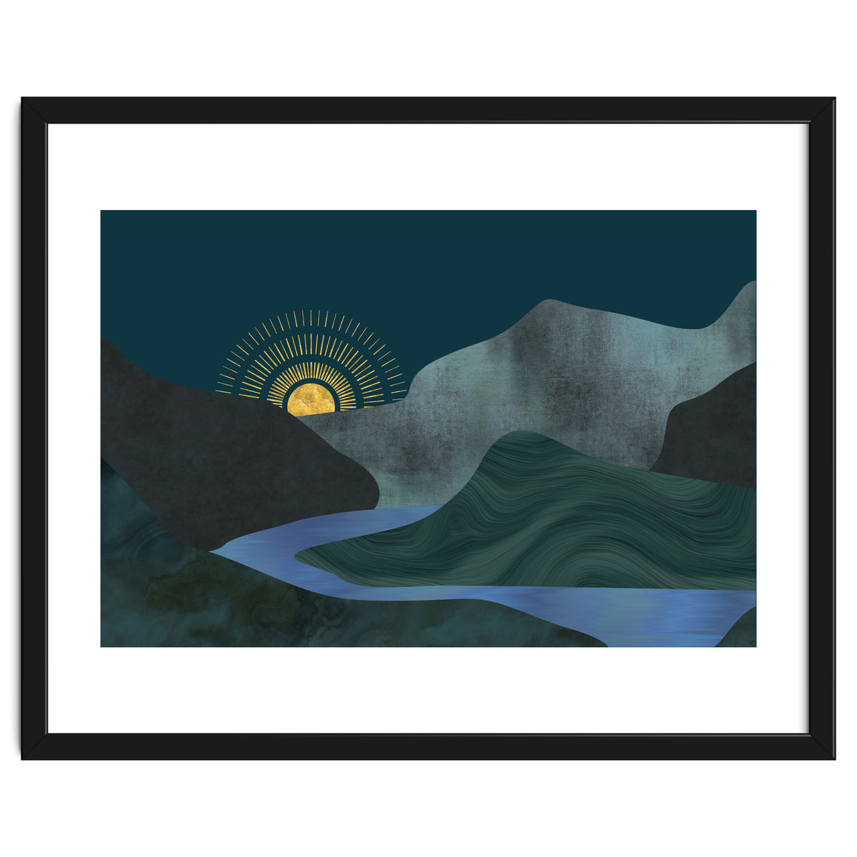 Abstract Landscape Sunrise