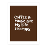 Coffee and books are my life therapy (Print Only) thumbnail