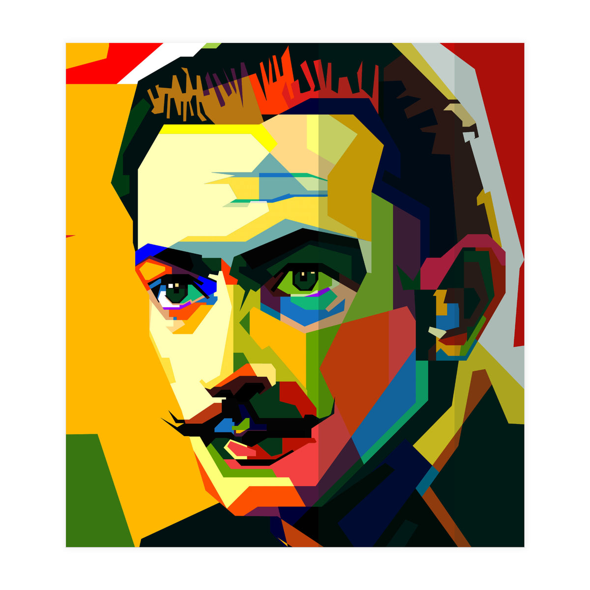 Salvador Dali Maestro Painting Pop Art Wpap (Print Only)