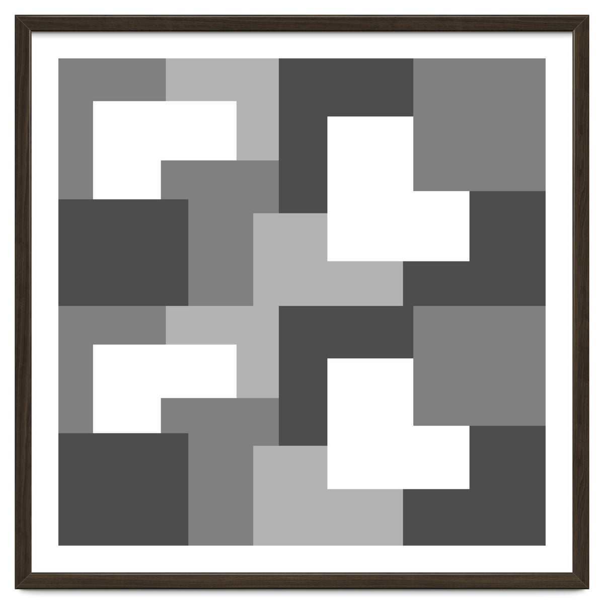Grey Abstract Square Tiles