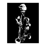 Rahsaan Roland Kirk Jazz Music Legend in Grayscale (Print Only) thumbnail