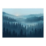 Misty Evergreen Forest: Moody Atmospheric Landscape (Print Only) thumbnail