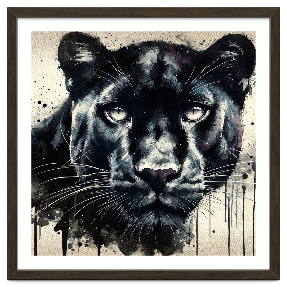 Watercolor Panther