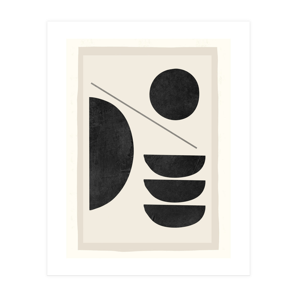 Modern Abstract Minimal Shapes 187 (Print Only)
