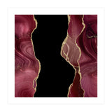 Burgundy & Gold Glitter Agate Texture 02  (Print Only) thumbnail