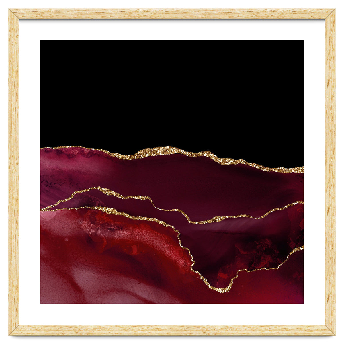 Burgundy & Gold Agate Texture 07