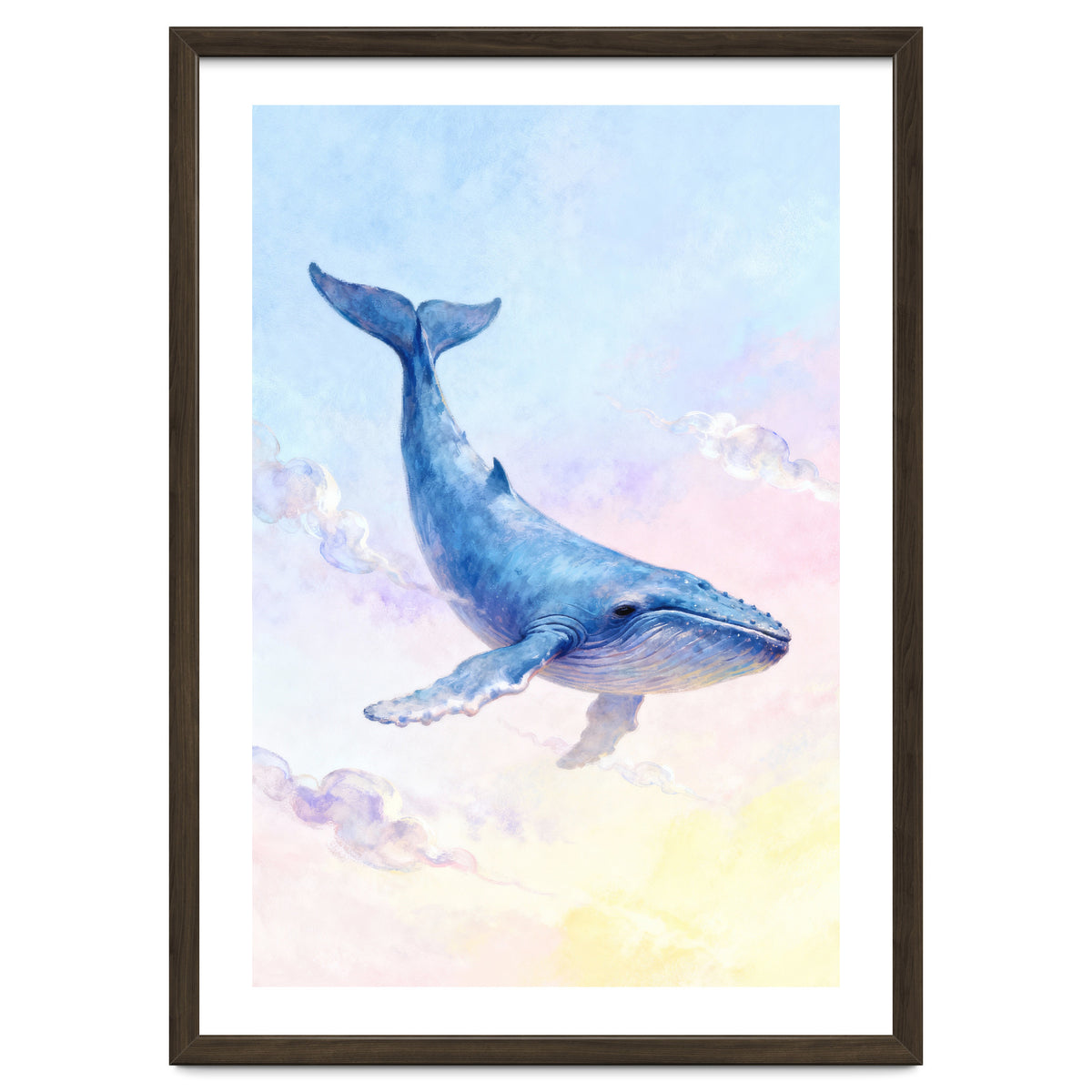 Flying Whale in the Clouds
