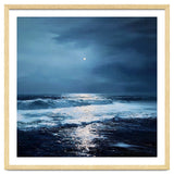 Midnight Seascape with Moonlight Reflecting thumbnail