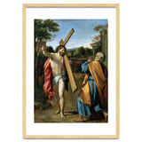 Annibale Carracci / 'Domine, quo vadis?', c. 1602, Oil on panel, 77.4 x 56.3cm. AGOSTINO CARRACCI. thumbnail