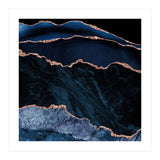 Navy & Rose Gold Agate Texture 02 (Print Only) thumbnail