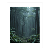 Ethereal Misty Forest in the Rain (Print Only)