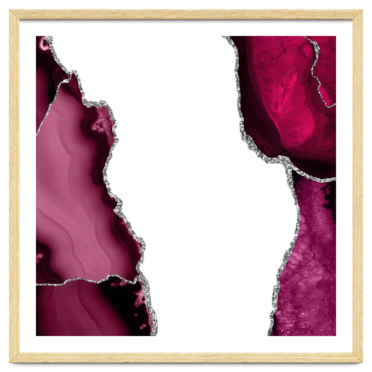 Burgundy & Silver Agate Texture 07