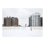 Walking with the dog on a snowy day (Print Only) thumbnail
