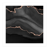 Black & Rose Gold Agate Texture 01  (Print Only) thumbnail