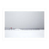 Fence in the winter seascape (Print Only) thumbnail