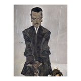 'Portrait of the Publisher Eduard Kosmack', 1910, Oil on canvas. EGON SCHIELE. (Print Only) thumbnail