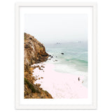 Pink Trails, Beach Tropical Travel Ocean Pastel Digital Art, Photography Sea Scenic Nature Landscape thumbnail