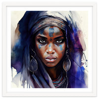 Watercolor Tuareg Woman #4