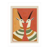 Two Gazelles In Stillness (Print Only)