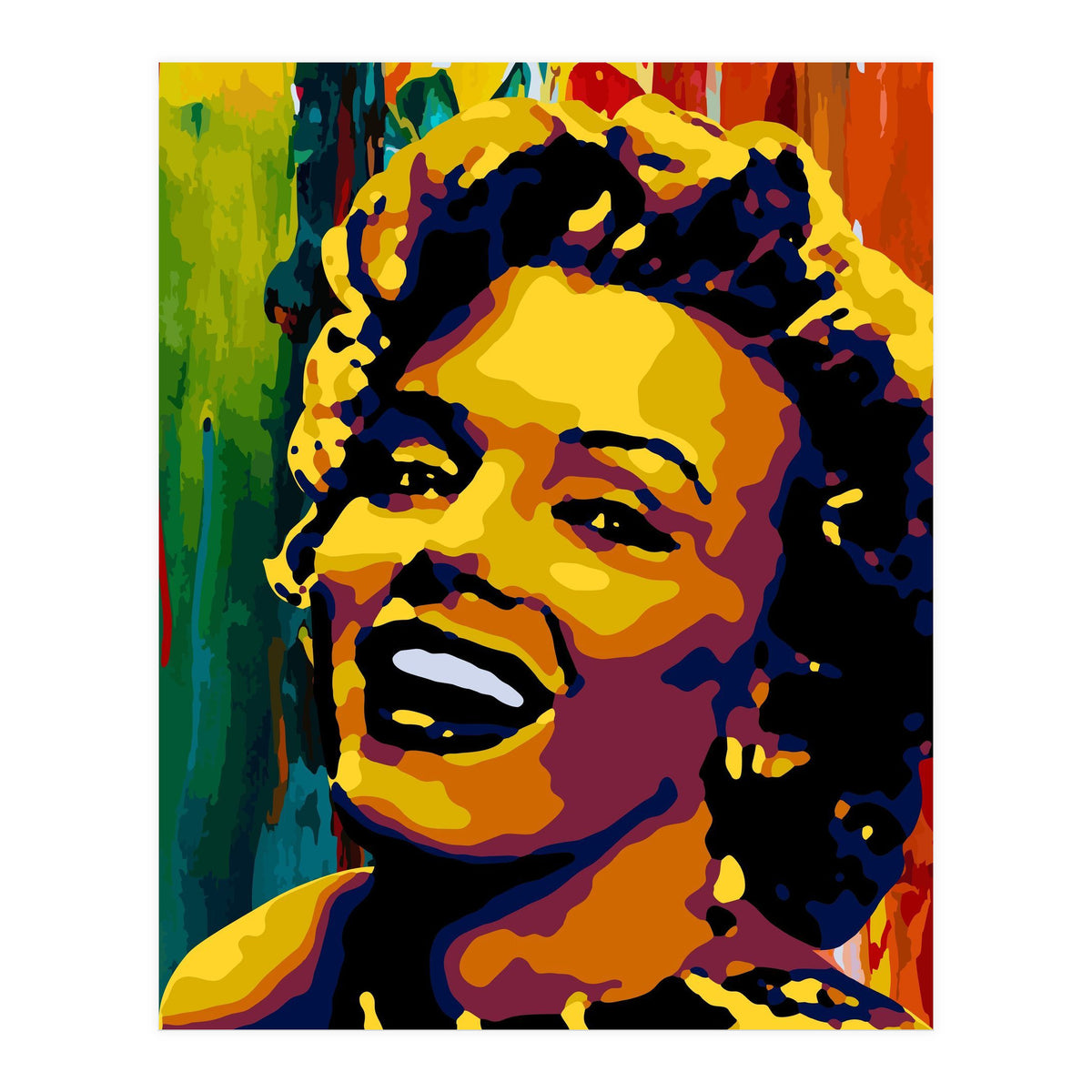 Marilyn Monroe Colorful abstract 2 (Print Only)