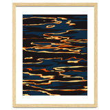 Sunset Reflection, Positivity Hope Growth Optimism Mindset, Nature Marble Dark Ocean thumbnail